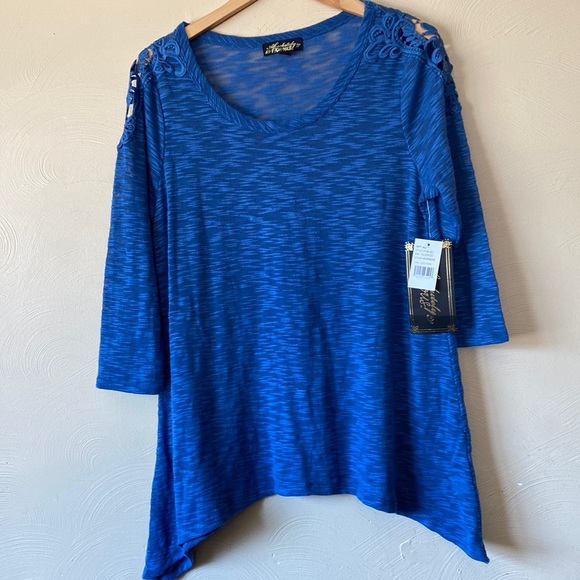 Absolutely famous blue over shirt size woman’s XL NWT - Picture 1 of 5
